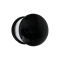 Flared plug black made of glass with O-ring