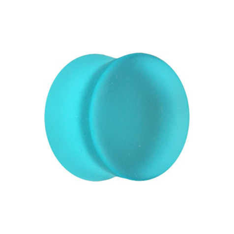 Flared Plug matt aqua aus Glas