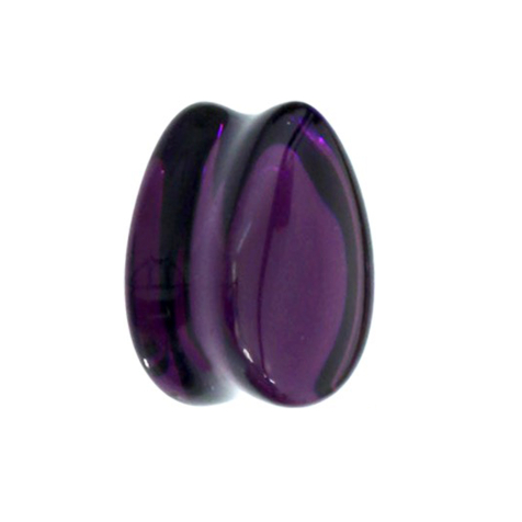 Flared Plug Gouttes de verre violet