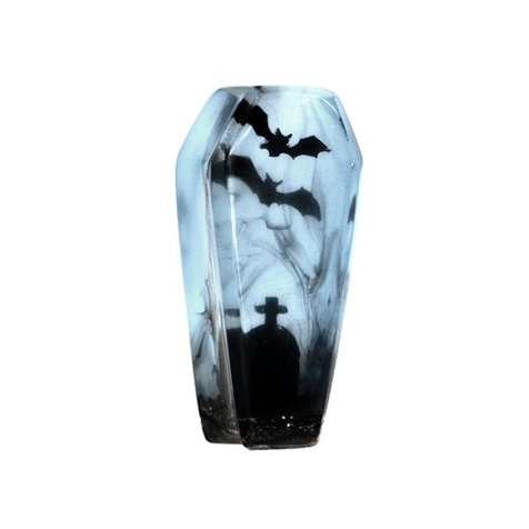 Flared plug coffin bats epoxy transparent