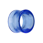 Flared Tunnel blau aus Glas