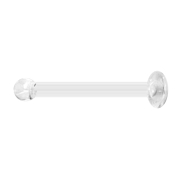 Perno nasale dritto trasparente con piastra