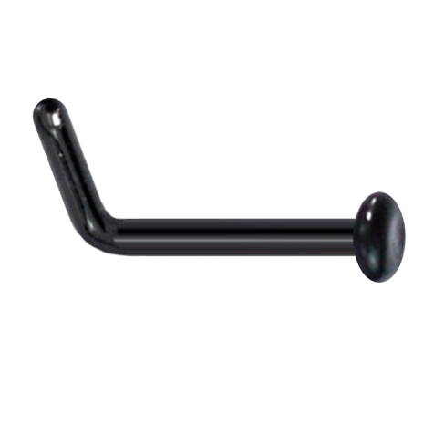 Naso angolato nero con disco