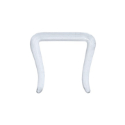 Septum Ring U abgewinkelt transparent aus Glas