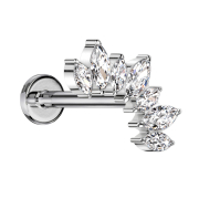 Micro Labret filetage intérieur argenté...