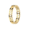 Ring gold-plated hearts perforated