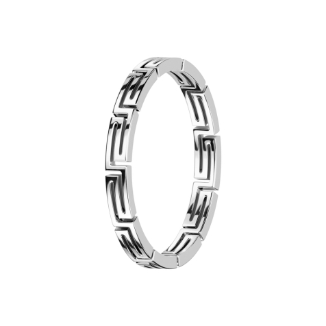 Ring silver labyrinth