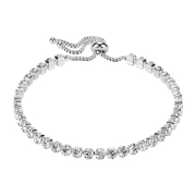 Chaîne réglable argentée avec...