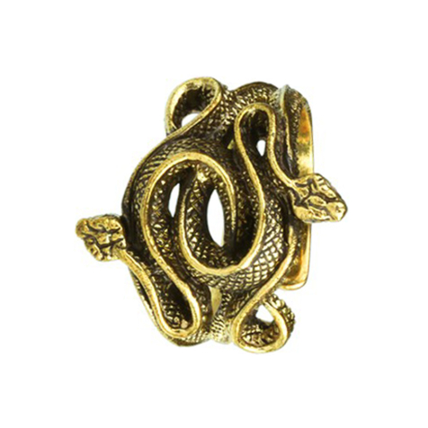 Ring vergoldet zwei Schlangen