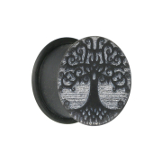 Flesh plug black tree of life