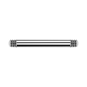 Barbell bar silver