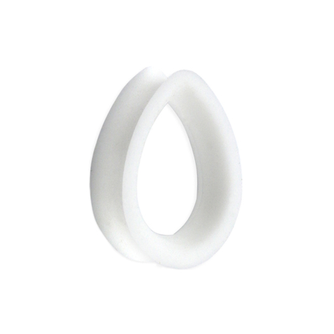 Flared Tunnel weiss Tropfen