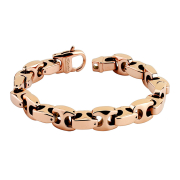Gliederarmband rosegold Anker