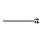 Nasenstecker biegen silber mit Kuppel