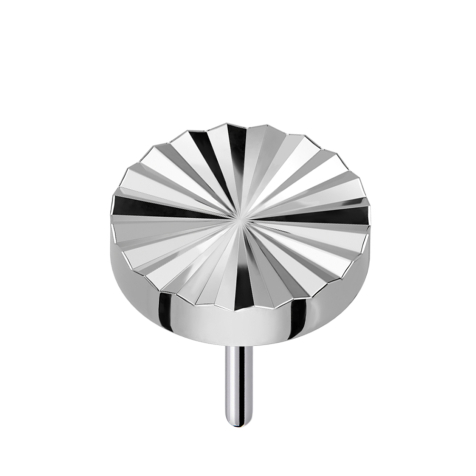 Disco diamantato senza filettatura rotondo argento