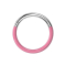 Micro Segmentring klappbar silber front pink "Glow"