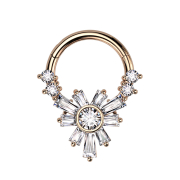 Micro Segmentring klappbar rosegold vier runde und...