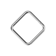 Micro anneau segmenté pliable argent carré