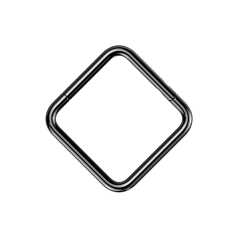 Micro anneau segmenté pliable noir carré