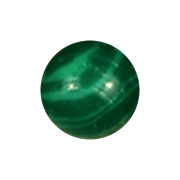 Sfera di pietra malachite
