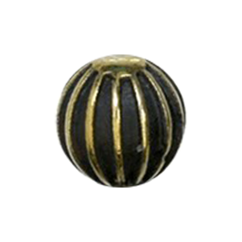 Palla placcata oro Linee