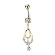 Banana gold-plated with two balls crystal silver pendant...