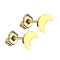 Gold-plated stud earrings Gold-plated moon