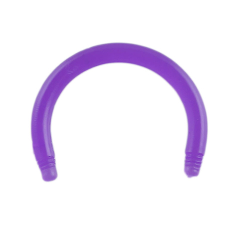 Circular barbell rod purple