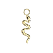 Pendentif serpent plaqué or