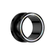 Flesh Tunnel noir fine bande de nacre