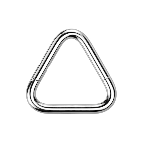 Micro segment ring, foldable, silver triangle