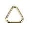 Micro segment ring, foldable, gold-plated, triangle