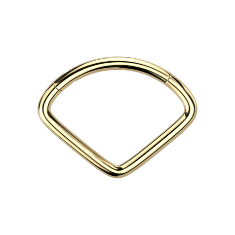 Micro Segmentring klappbar vergoldet Fächer