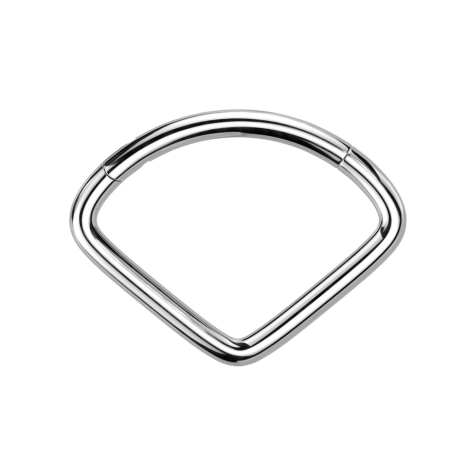 Micro anello segmentato pieghevole argento a ventaglio