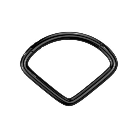 Micro anello segmentato pieghevole nero a ventaglio