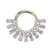 Micro segment ring, foldable, silver, eleven square and...