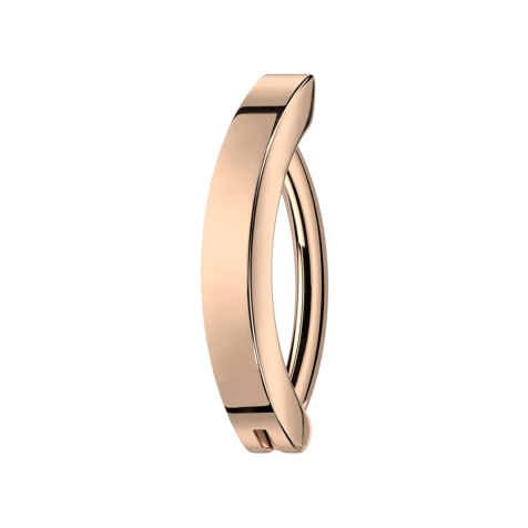 Banana hinged rose gold shield