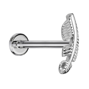 Micro Labret Internal Thread Silver Spring Silver