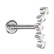 Micro Labret filetage intérieur argent...