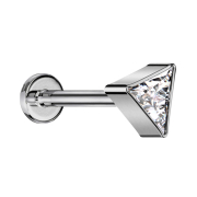 Micro Labret filetage intérieur argent triangle...