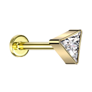 Micro Labret filetage intérieur plaqué or...