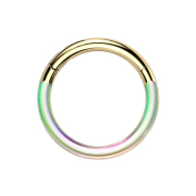 Micro segment ring, foldable, gold-plated, photochromic...