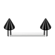 Surface Barbell piatto con filettatura interna argento...