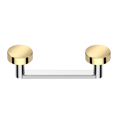 Surface Barbell plate, filetage intérieur argenté avec deux rondelles dorées