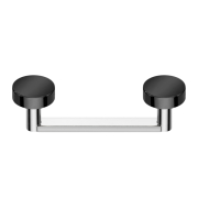 Surface barbell, flat, internal thread, silver with two...