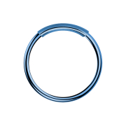 Anneau de nez sans fin bleu foncé