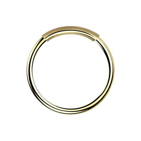 Endless gold-plated nose ring