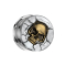 Flesh Plug silber Bronze Totenkopf durch Wand