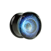 Flared Plug blauer Wirbel