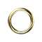Segment ring hinged gold-plated